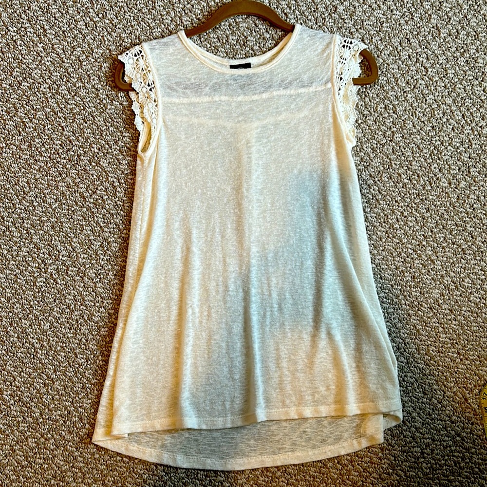 Bobeau Crocheted Tunic XS